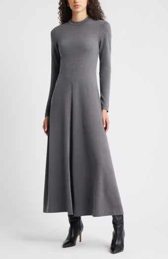 Nordstrom Mock Neck Long Sleeve Maxi Dress