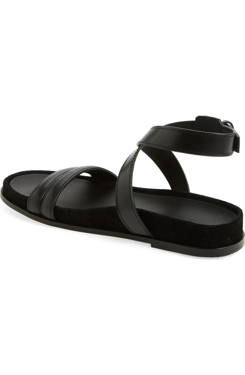 Madewell The Caro Ankle Wrap Sandal, Alternate, color, True Black