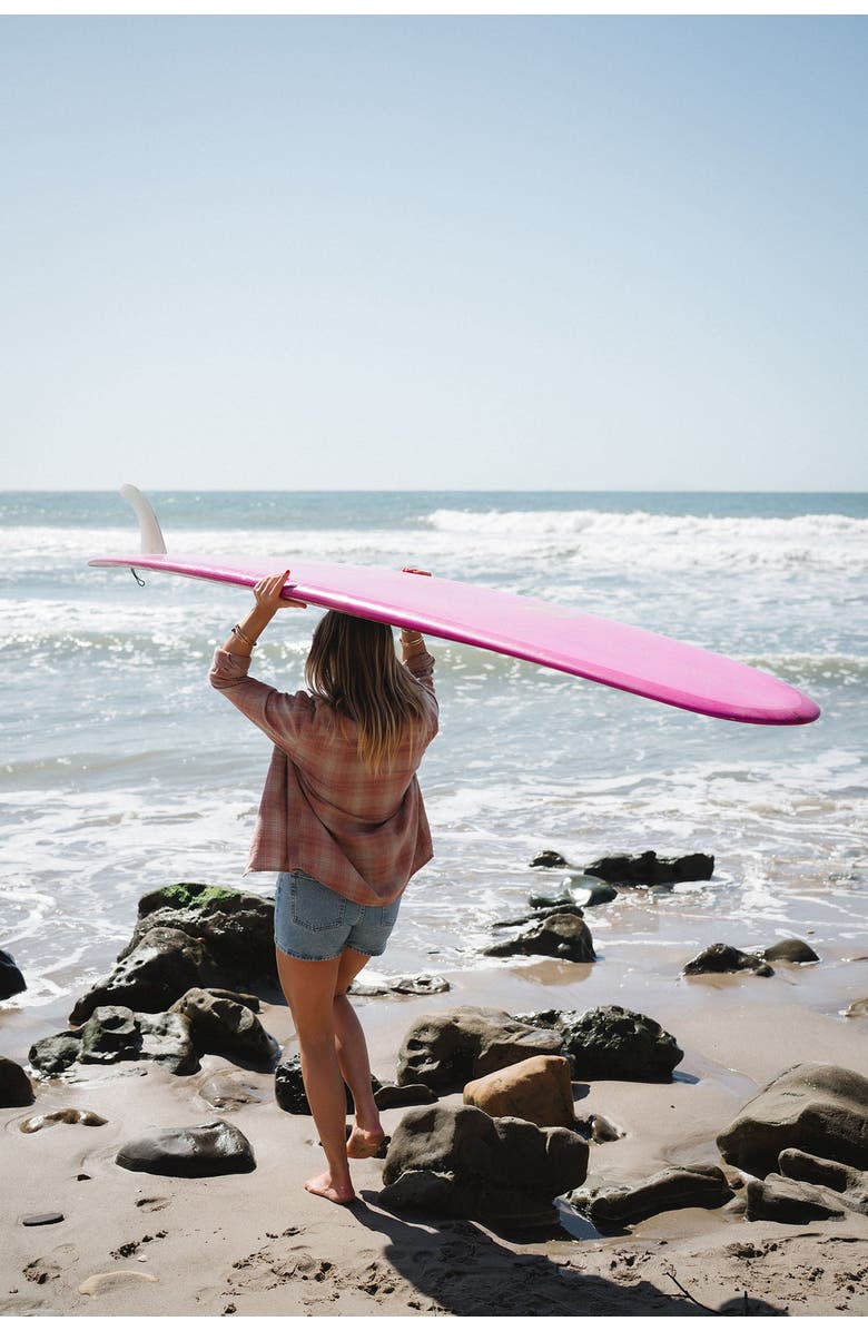 ARIKO Summer Softy Plaid Shirt, Alternate, color, Black / Red