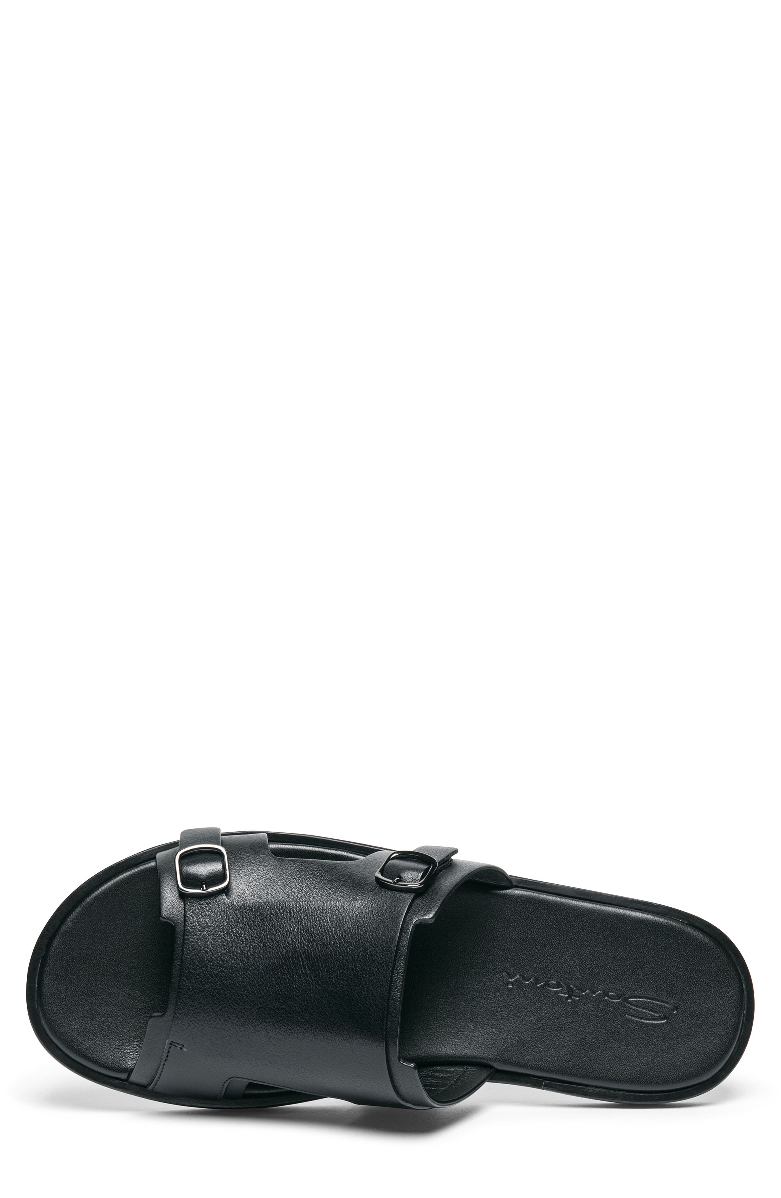 Santoni Duo Sandal, Alternate, color, Black