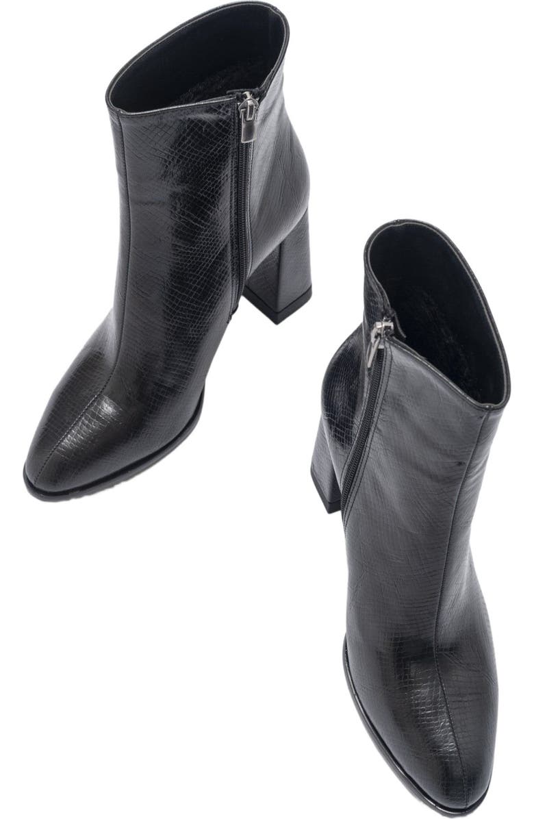 Prologue Shoes Jewel High Heel Boot, Alternate, color, Black Print Faux Leather