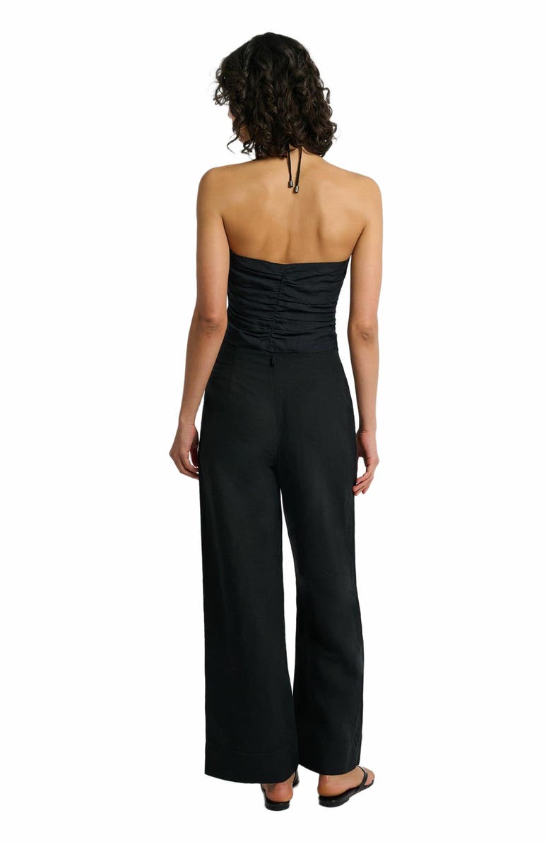 Onia Air Linen Paperbag Trouser, Alternate, color, 