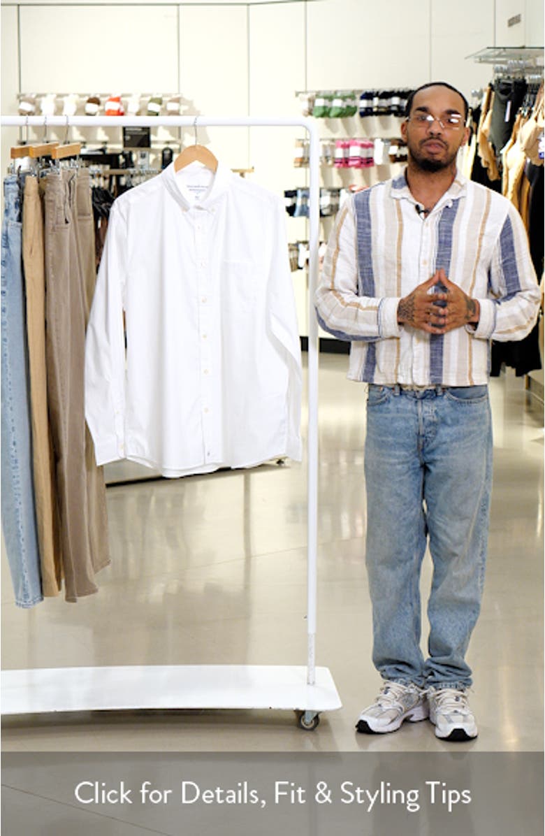 Breakwater Solid Performance Cotton Blend Button-Down Shirt, sales video thumbnail