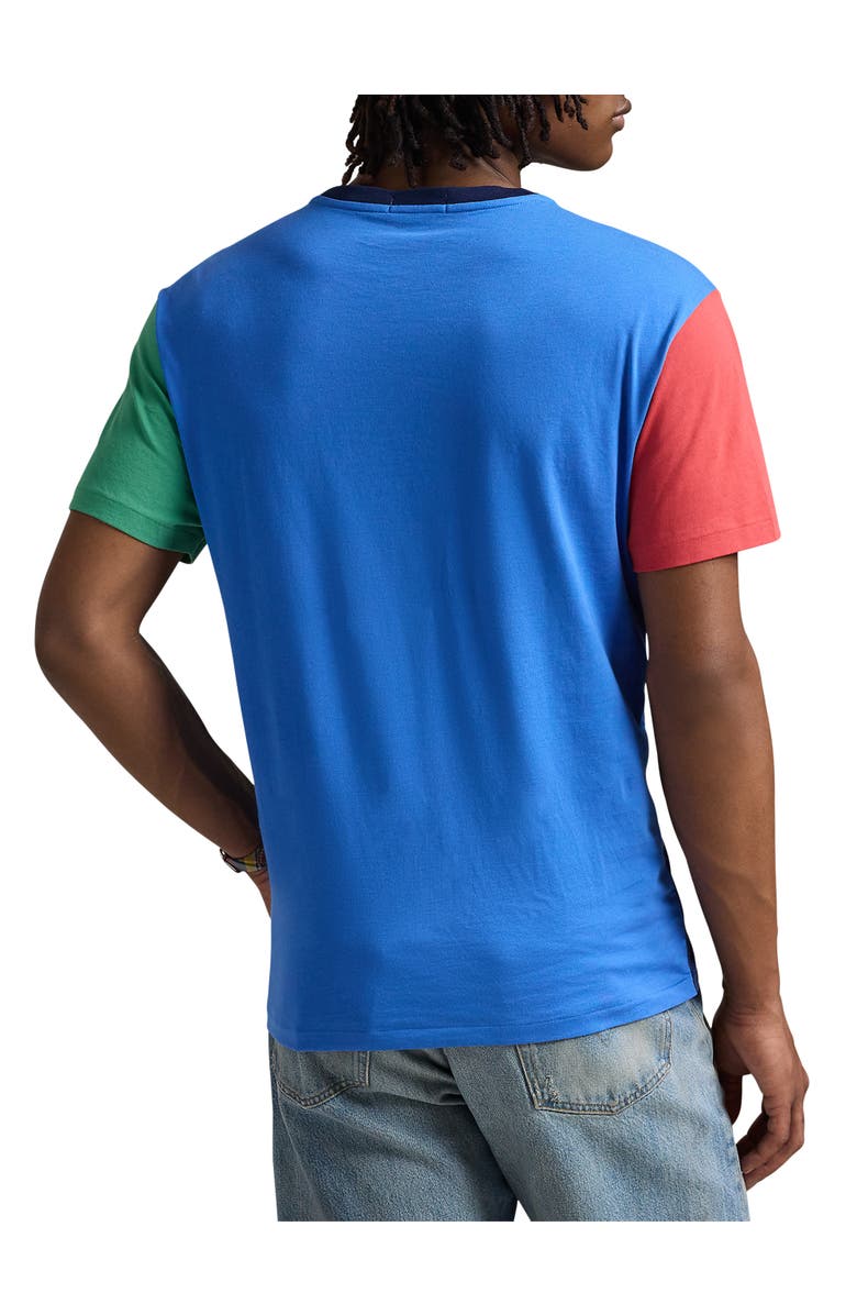 Polo Ralph Lauren Big 
Tall Colorblocked Jersey T-Shirt, Alternate, color, Navy And Multi
