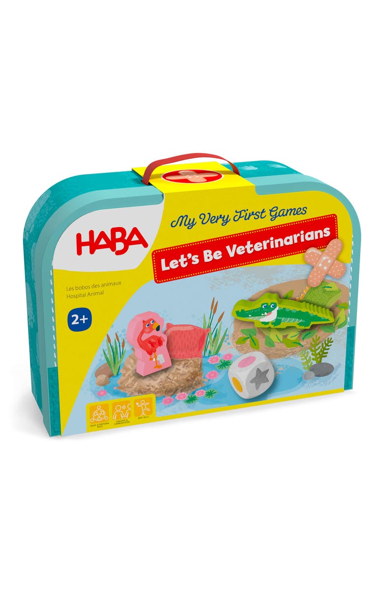 HABA My Very First Games - At the Vet, Toddler Games & Veterinarian Playset for Kids- Toddlers 2-4 Years, Main, color, Multi