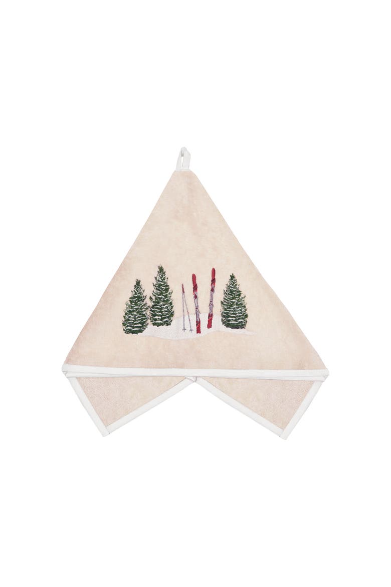 Ski Terrycloth Guest Towel, Main, color, Beige
