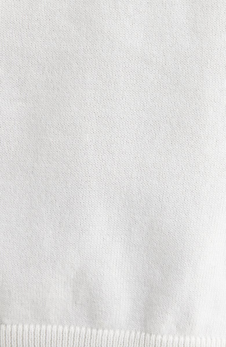 Vince Camuto Short Sleeve Hooded Sweater, Alternate, color, Antique White