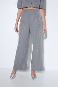 MissPap Premium Embellished Straight Leg Pants