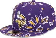 New Era Men's New Era Purple Minnesota Vikings Paisley 59FIFTY Fitted Hat