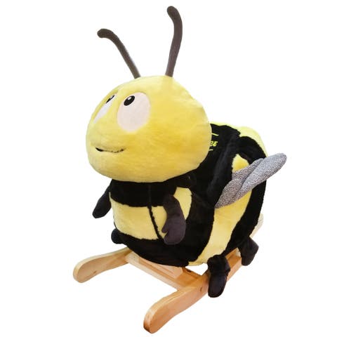 Little Rockers Bee Wooden Plush Ride