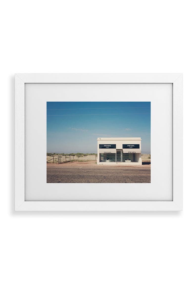 Irony in West Texas Framed Art Print, Main, color, WHITE FRAME 18X24