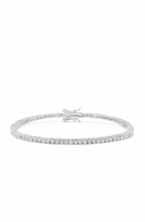 Silver Mini Tennis Bracelet