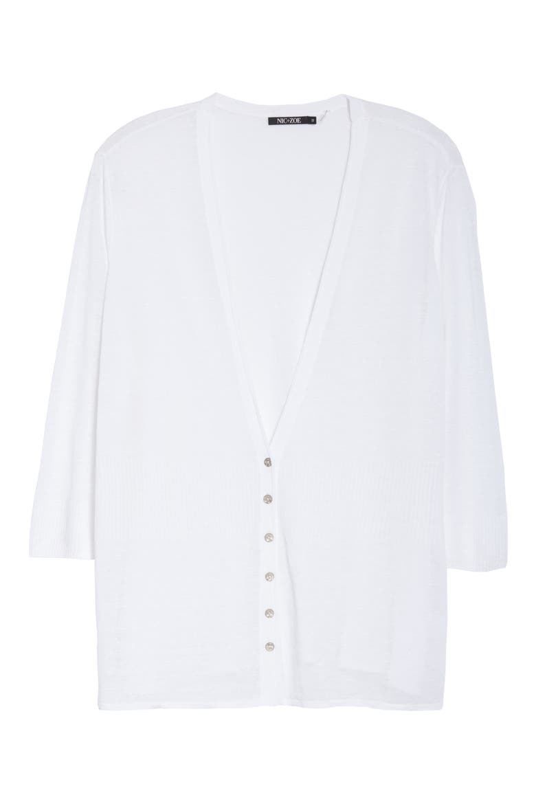 Divinie Lightweight Cardigan, Alternate, color, PAPER WHITE
