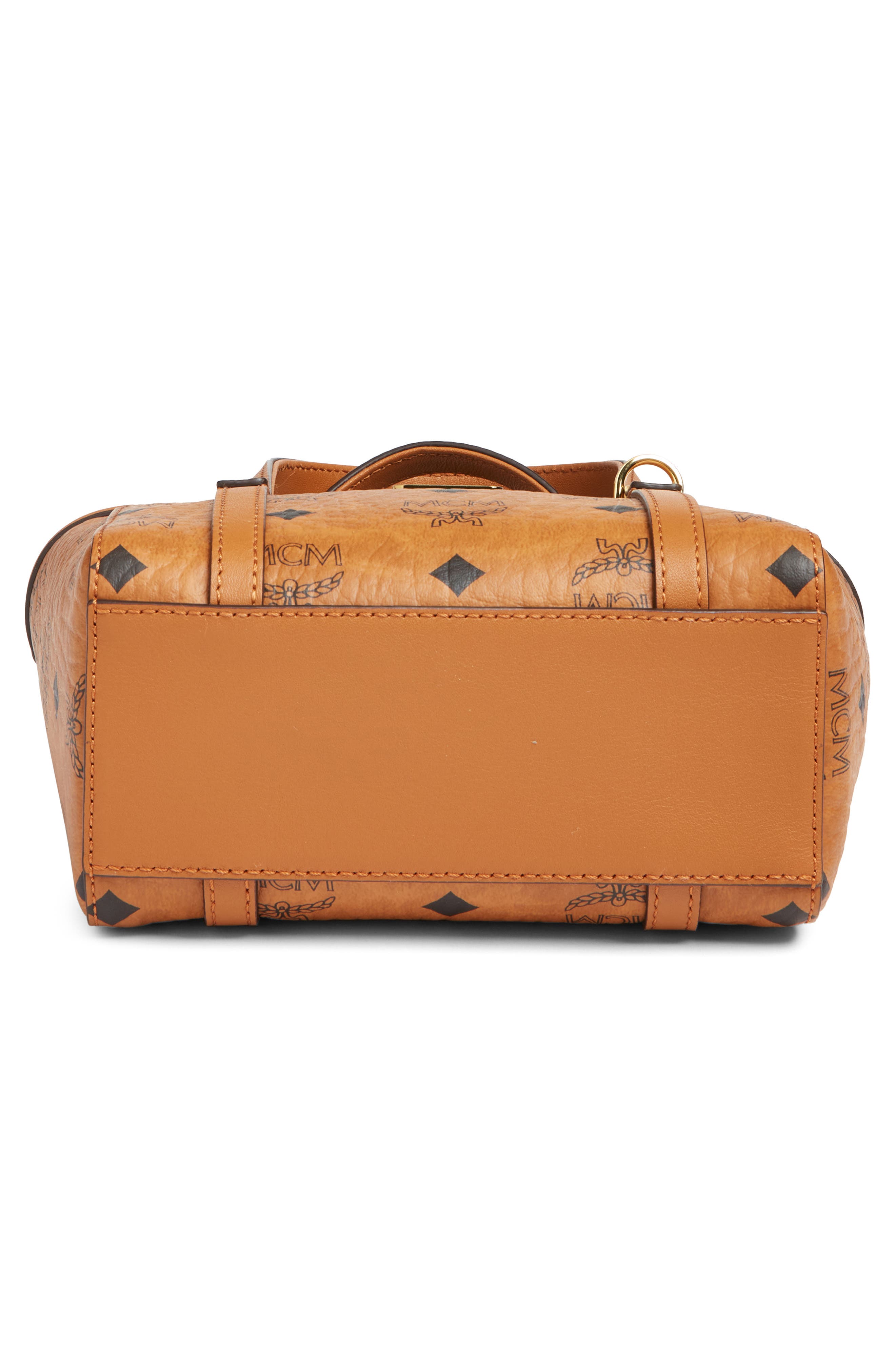 MCM Mini Toni Visetos Coated Canvas Top Handle Shopper Bag, Alternate, color, 