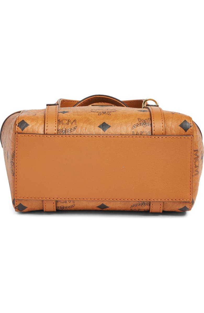 MCM Mini Toni Visetos Coated Canvas Top Handle Shopper Bag, Alternate, color,