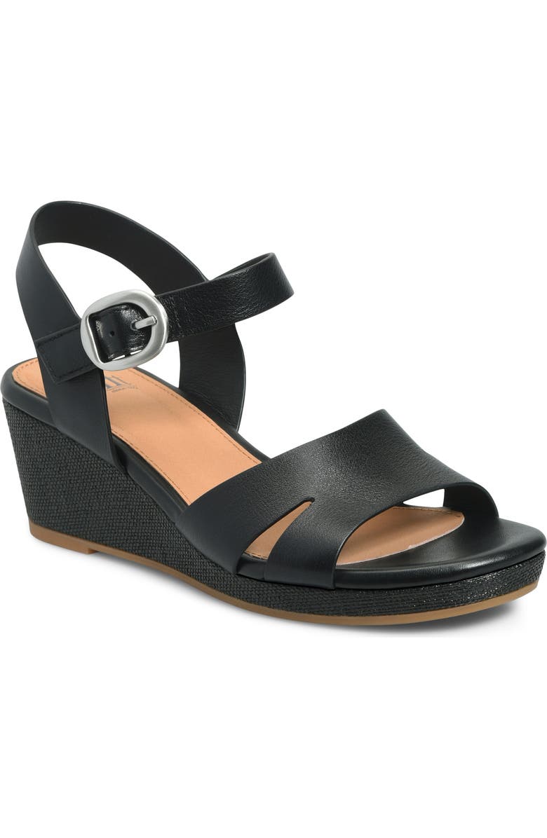 Söfft Vanessa Ankle Strap Platform Wedge Sandal, Main, color,