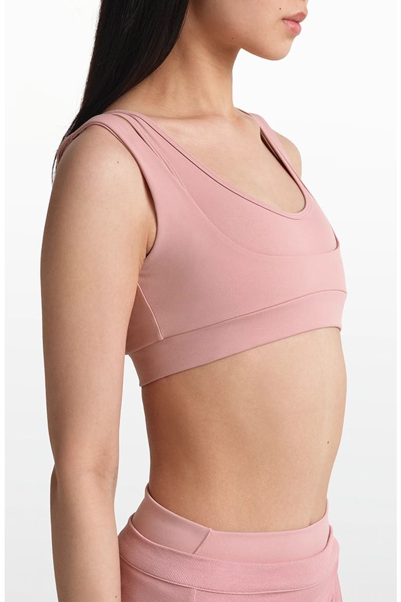 Matte Double Strap Scoop Bra (Women) | Nordstrom