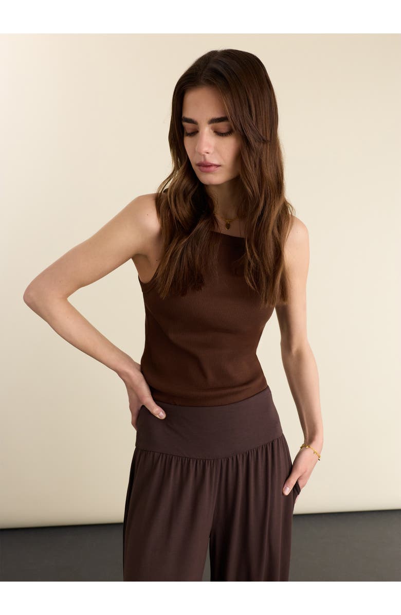 Baukjen Otis Jersey Balloon trousers, Alternate, color, Dark Chocolate
