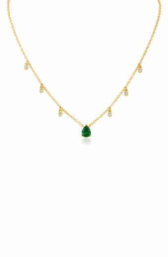 CZ by Kenneth Jay Lane Cubic Zirconia Shaker Pendant Necklace