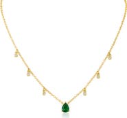 CZ by Kenneth Jay Lane Cubic Zirconia Shaker Pendant Necklace