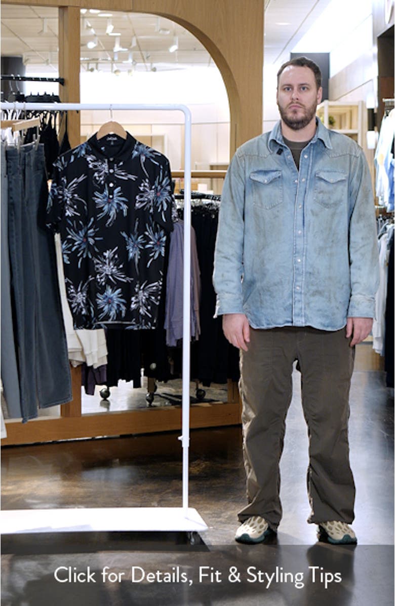 Core Pistol Pete Floral Performance Golf Polo, sales video thumbnail