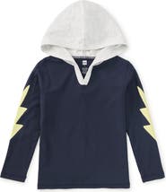 Tea Collection Bolt Sleeves Happy Hoodie