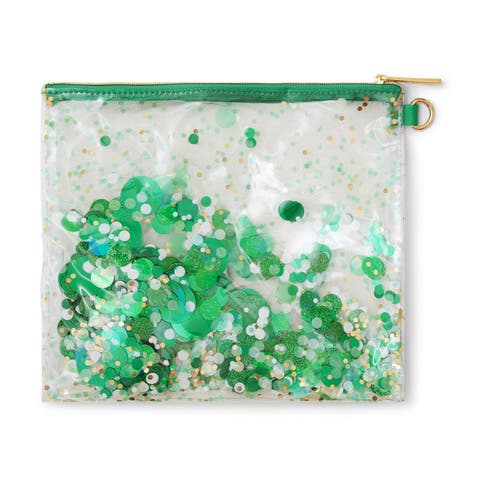 Spirit Squad Confetti Everything Pouch Makeup Bag Travel BagCosmetic Bag for Women