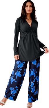 Roaman's Shirred Empire Waist Tunic