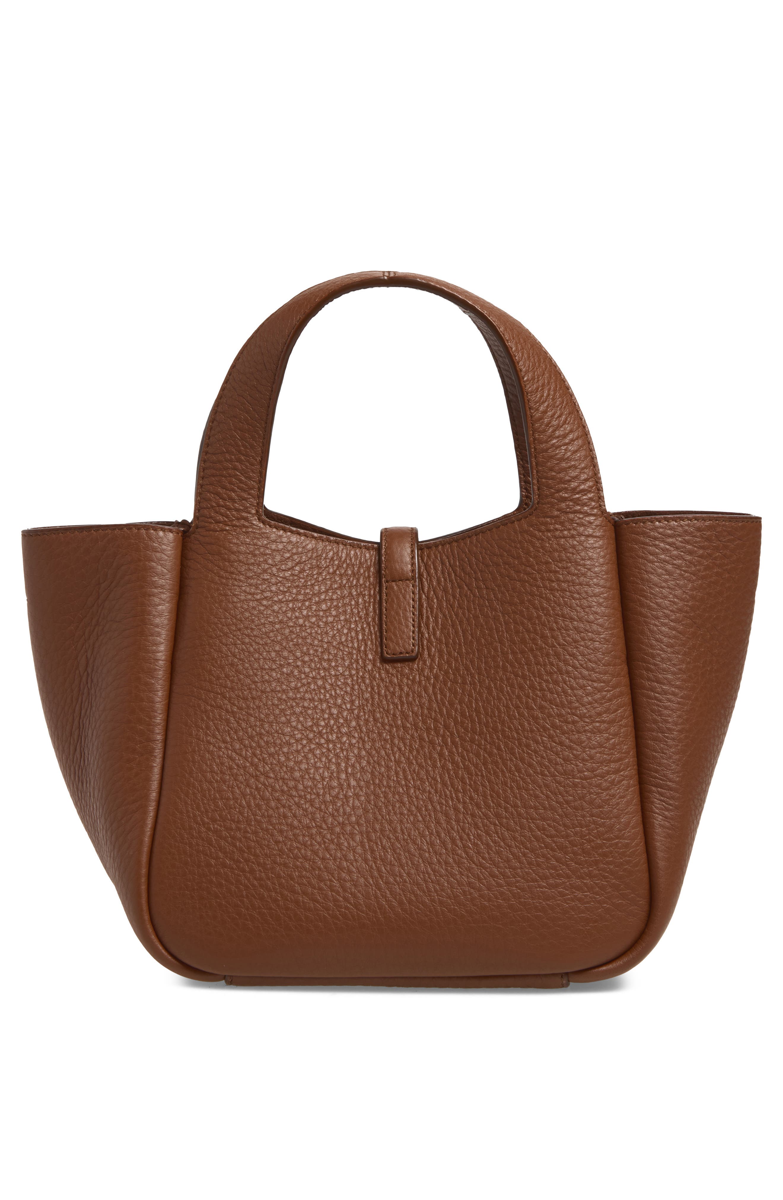 Baby Bea Leather Tote, Alternate, color, TOASTED BROWN