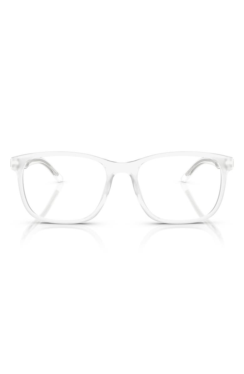 Scuderia Ferrari 55mm Pillow Optical Glasses, Main, color, Matte Crystal