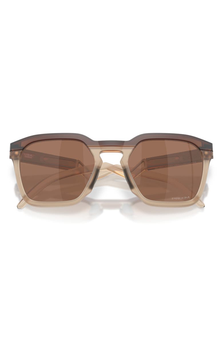 Oakley HSTN 54mm Prizm<sup>™</sup> Square Sunglasses, Alternate, color, Matte Rootbeer / Prizm