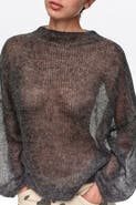 BIMBA Y LOLA Mohair High Neck Oversize Sweater