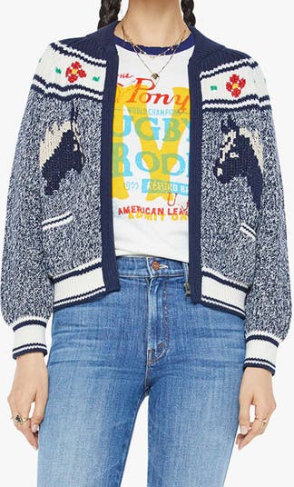 MOTHER The Tryouts Open Front Crop Cardigan | Nordstrom