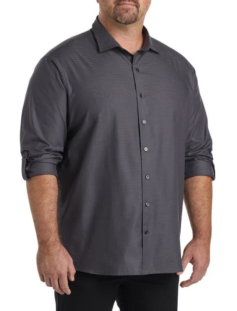 Big & Tall Textured Sport Shirt
