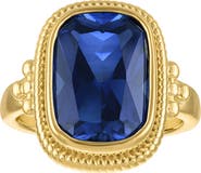 FZN Lab Created Sapphire Statement Ring