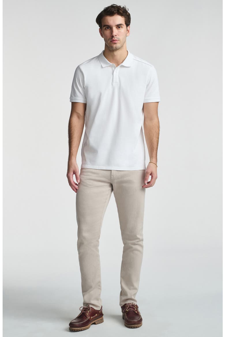 Regular Fit Stretch Cotton Polo, Alternate, color, WHITE