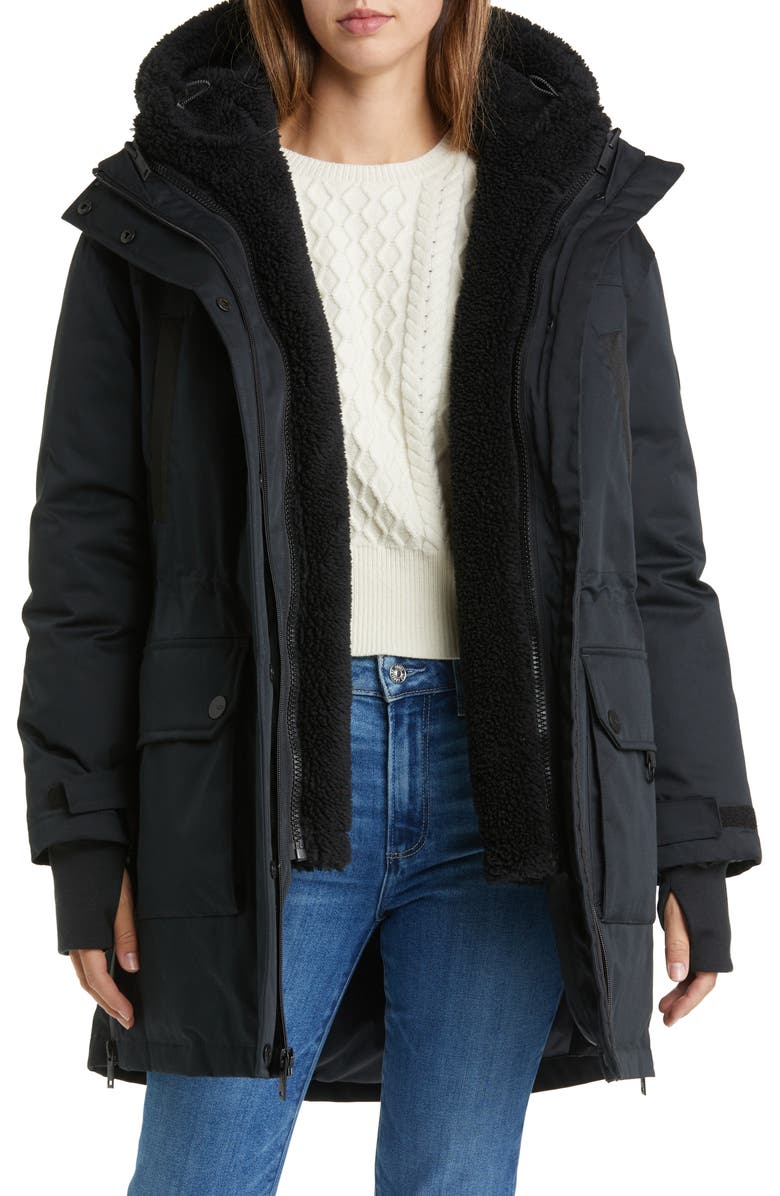 UGG<sup>®</sup> Adirondack Waterproof Down Parka with Internal Fleece Jacket, Alternate, color,