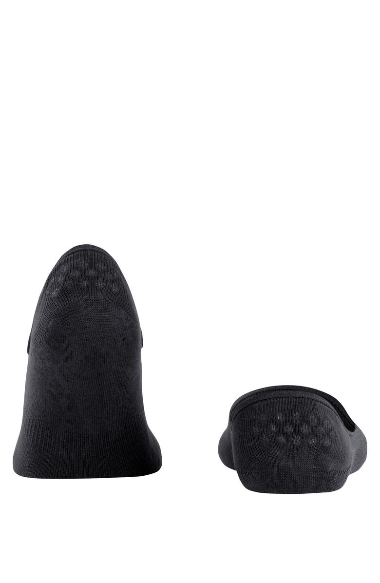 Falke Step Cotton High Cut No Show Socks, Alternate, color, Black