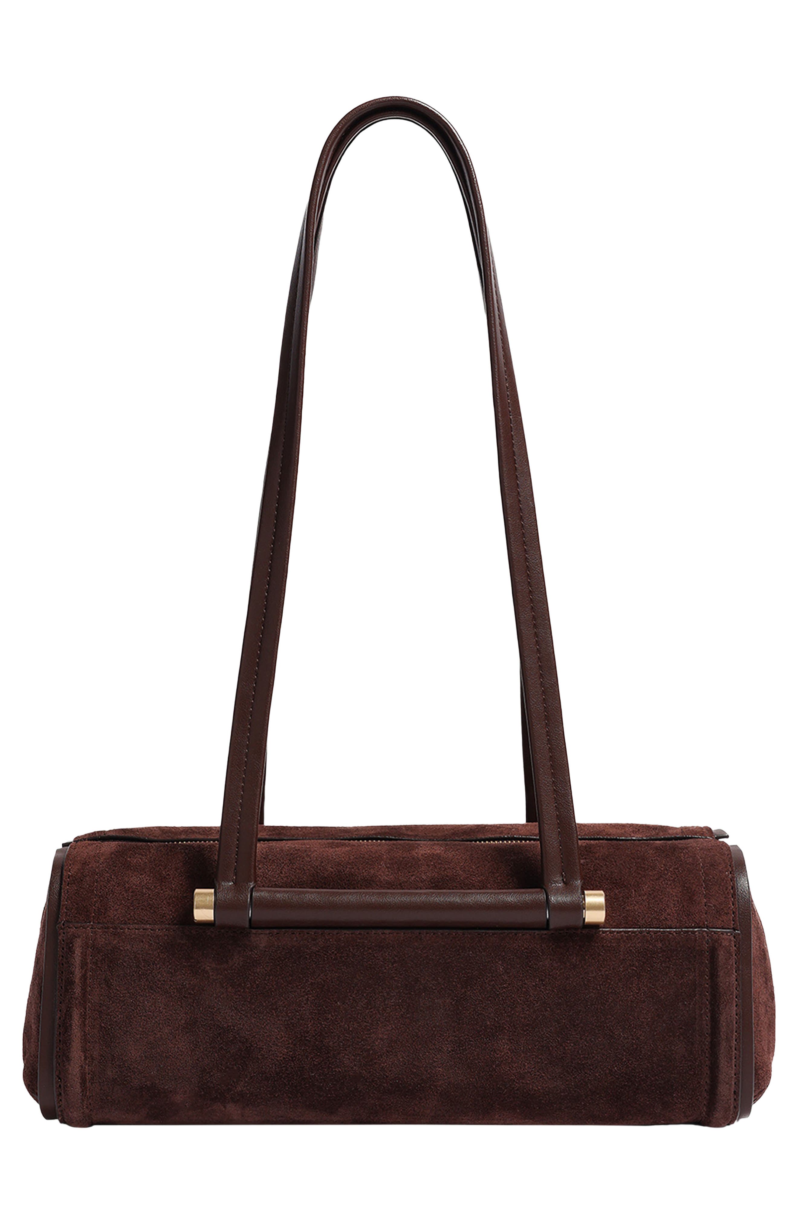 Highline Leather Shoulder Bag, Alternate, color, CHOCOLATE