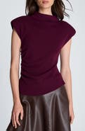Kenneth Cole Asymmetrical Mock Neck Sweater