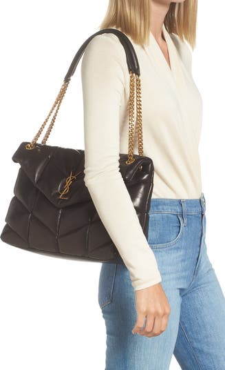 Medium Loulou Puffer Quilted Leather Crossbody Bag