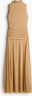 H&M Gathered Mesh Dress