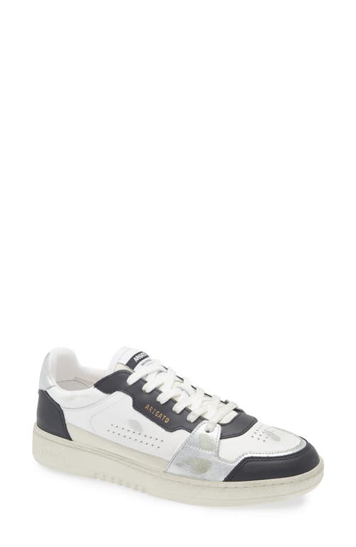 Axel Arigato White Black Round Toe Sneakers In White