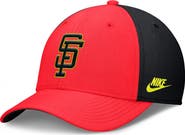 Nike Men's Nike Crimson/Black San Francisco Giants Neon 90s Rise SwooshFlex Hat
