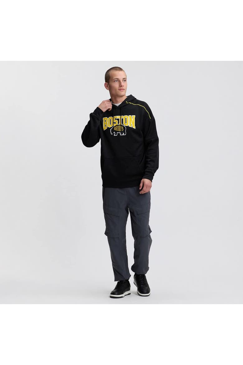 Men's Fanatics Black Boston Bruins 2026 NHL Stadium Series Defender Pullover Hoodie, Alternate, color, Black