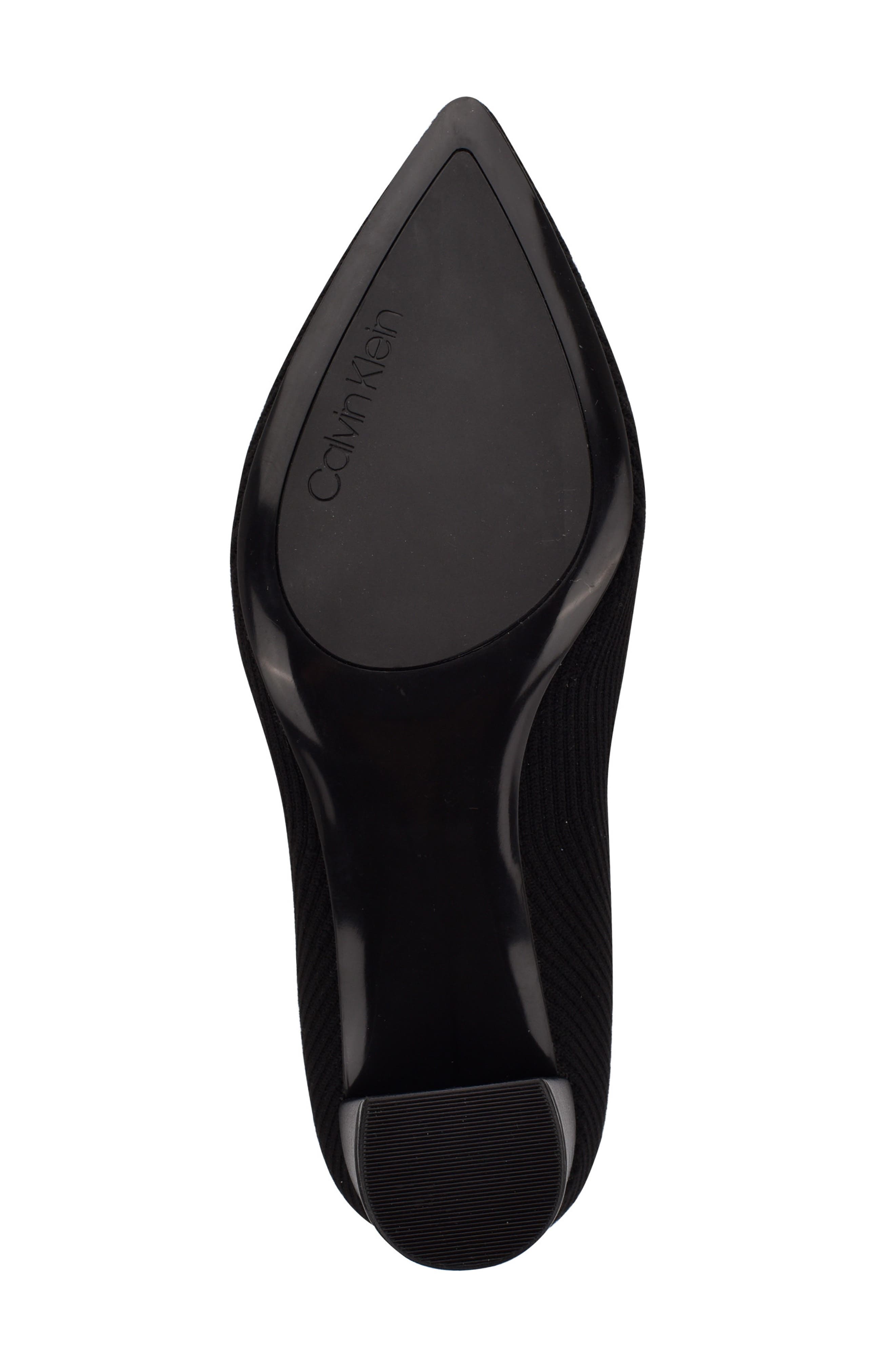 Calvin Klein Finhy Knit Pointed Toe Boot, Alternate, color, 