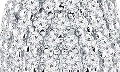 Simona Sterling Silver Pavé Cubic Zirconia Pear Pendant Necklace In Metallic