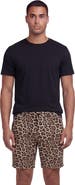 Lords of Harlech Leopard Mens Flat Front Short