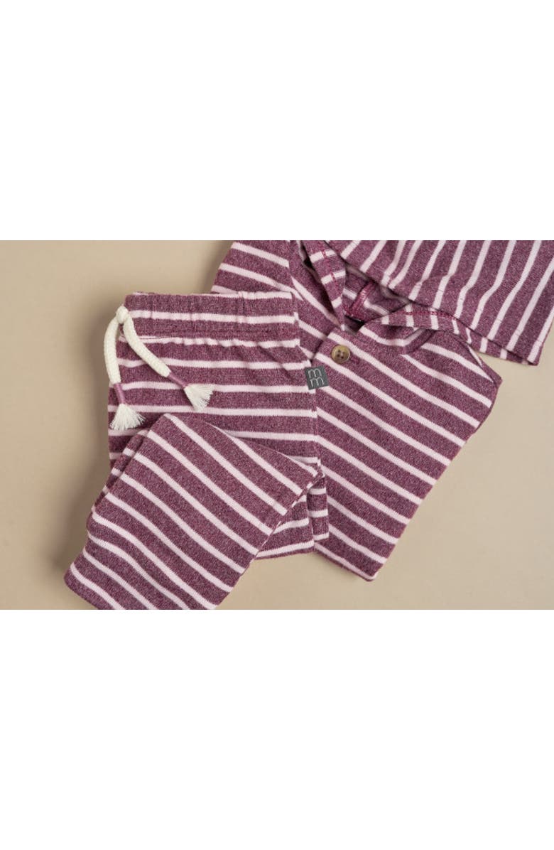 Modern Moments<sup>™</sup> by Gerber Hooded Brushed Hacci Top & Jogger Set, Alternate, color, Rose