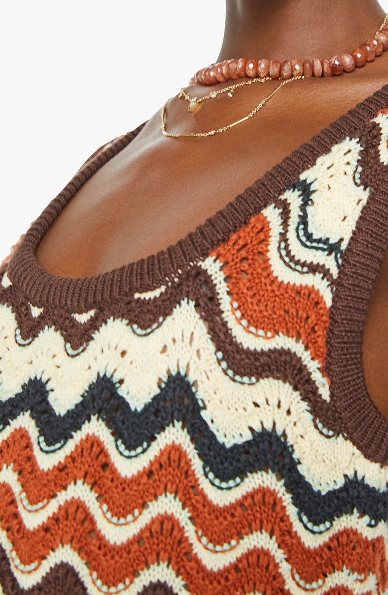 MOTHER Crochet Midi Dress, Alternate, color, 